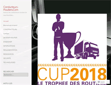 Tablet Screenshot of conducteurs-routiers.com